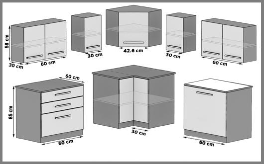 Eckküche Belini 300 cm Eiche sonoma mit Arbeitsplatte Armin Hersteller TOR ARMIN/2/WT/DS/0/U