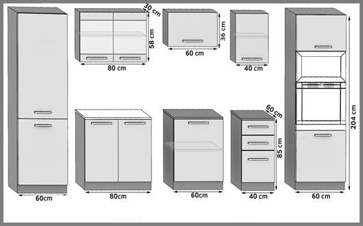 Küchenzeile Belini 300 cm Eiche Sonoma mit Arbeitsplatte Syntka Hersteller TOR SYNTKA/5/WT/DS/0/F