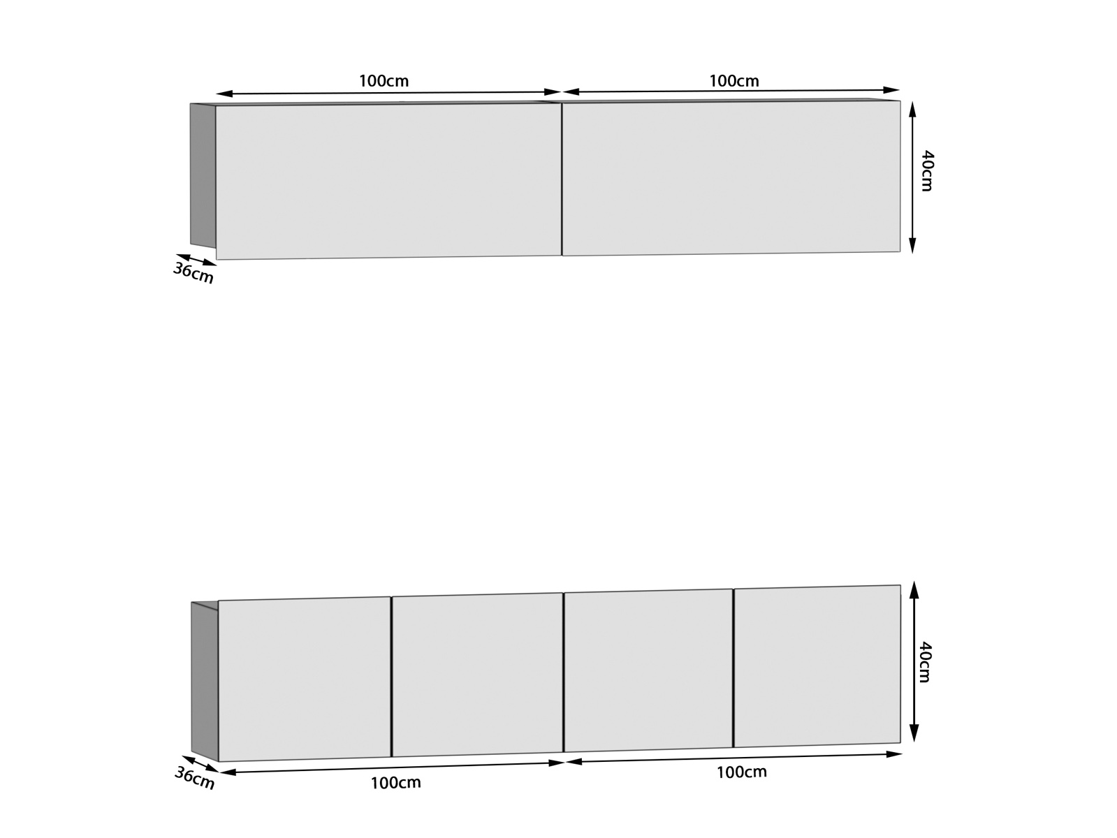 Wohnwand 200 cm Belini Eiche sonoma Imperium 6 Hersteller IMP 6/5/W/DS/0/0