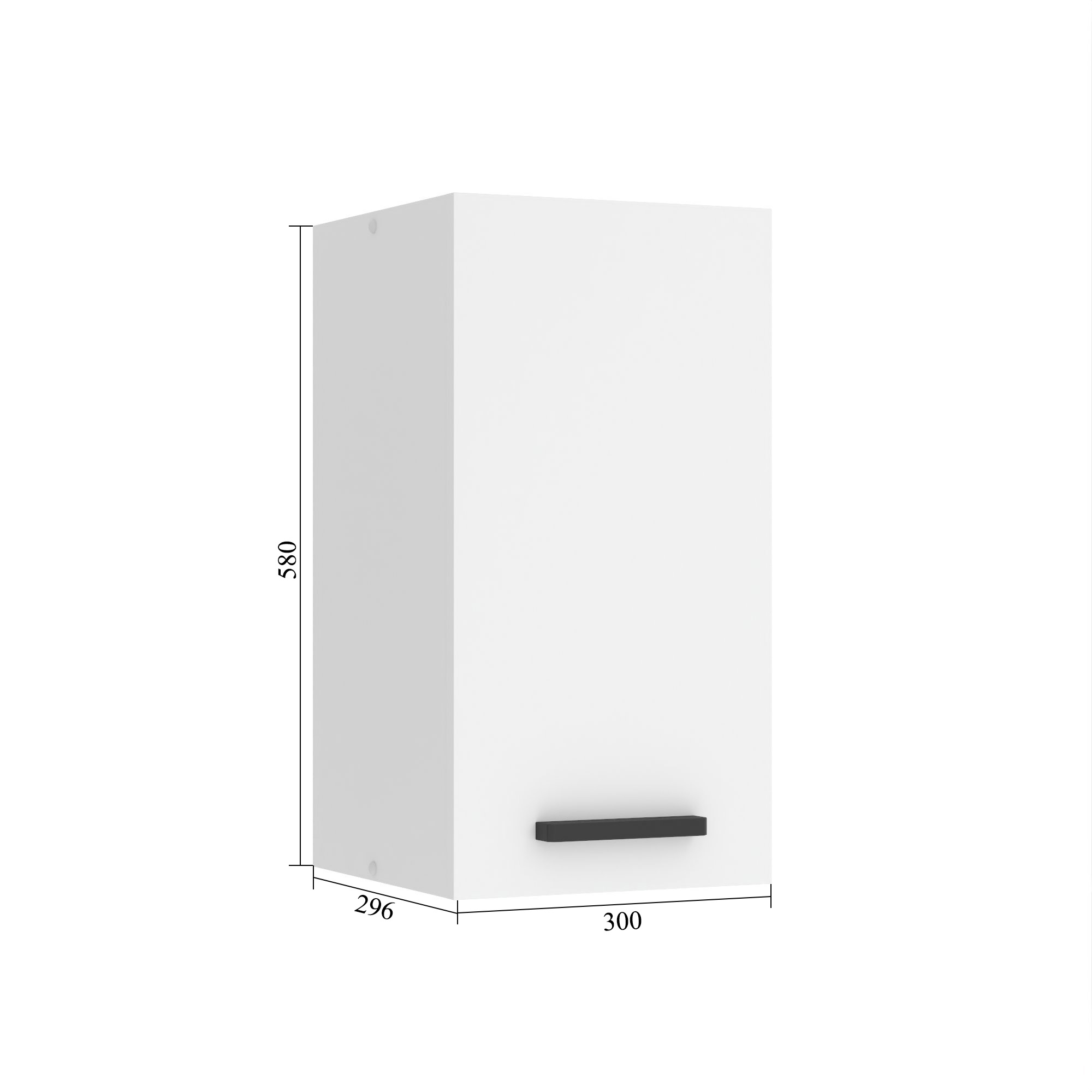 Belini Küchenschrank Premium Full Version oberer 30 cm Mattgrau Hersteller TOR SG30/0/WT/SR/0/B1/PP
