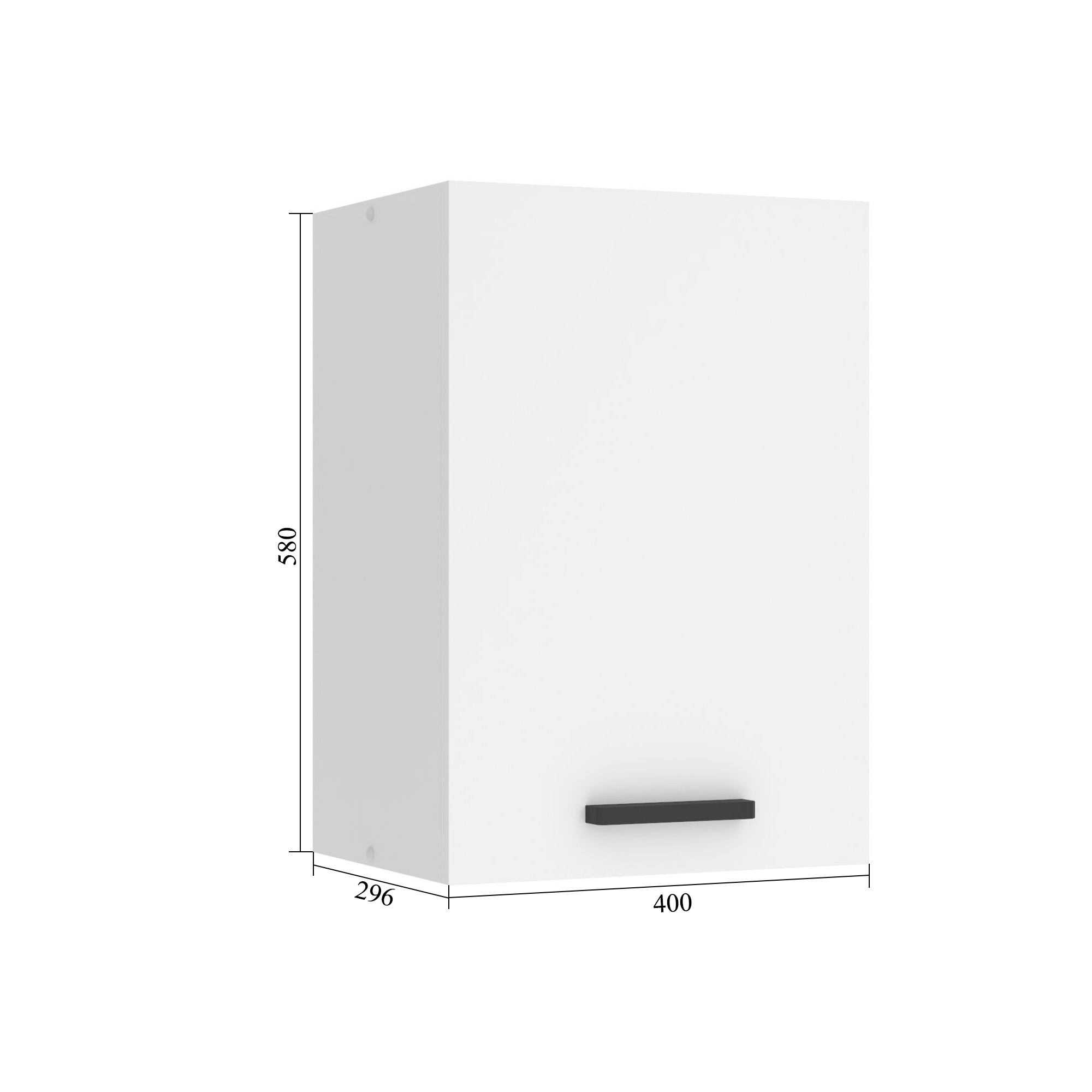 Belini Küchenschrank Premium Full Version oberer 40 cm Grau Anthrazit Glamour Wood Hersteller TOR SG40/0/WT/GW/0/B1/PP

