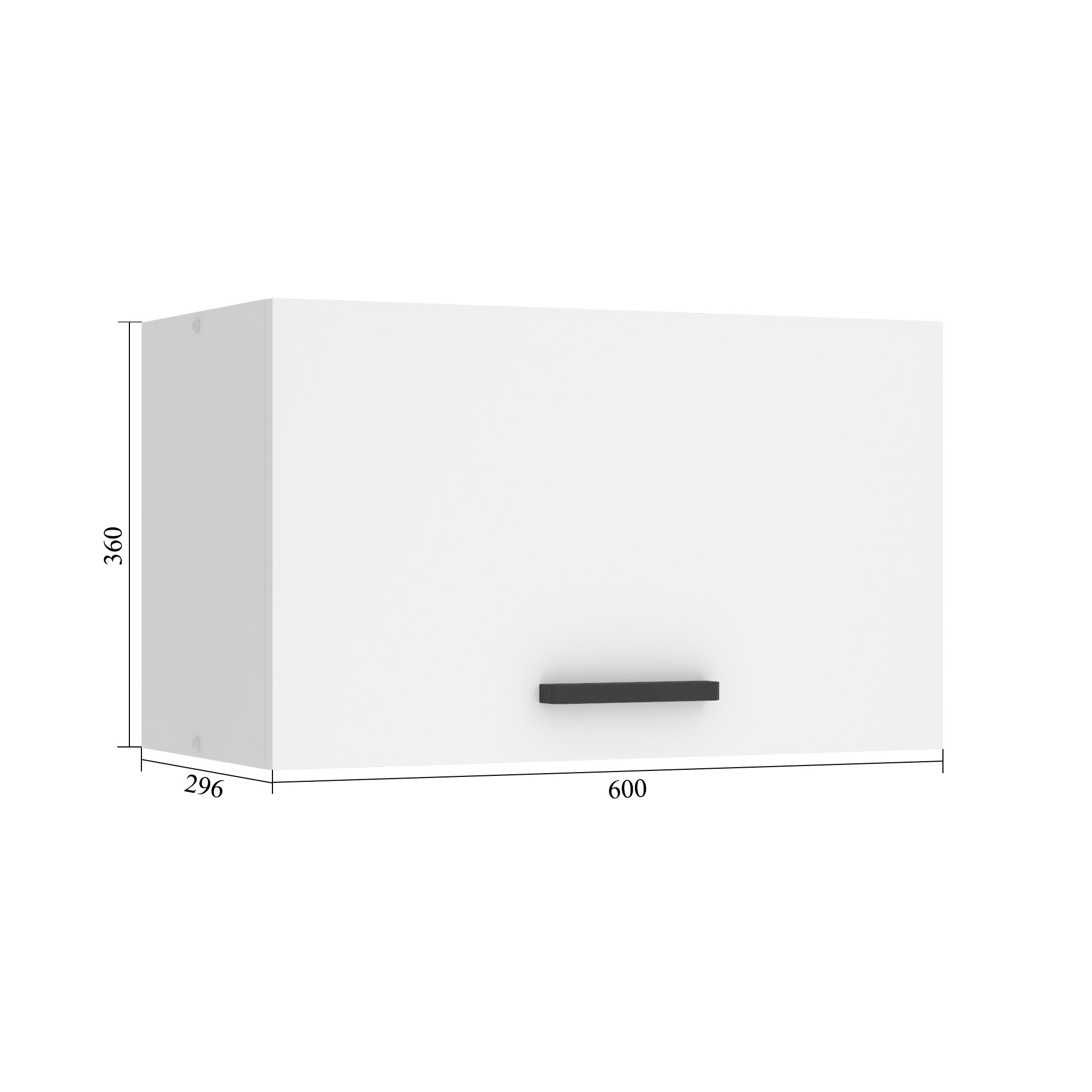 Belini Küchenschrank für Dunstabzugshaube Premium Full Version oberer 60 cm Hochglanzgrau Hersteller INF SGP60/0/WT/S/0/B1/PP
