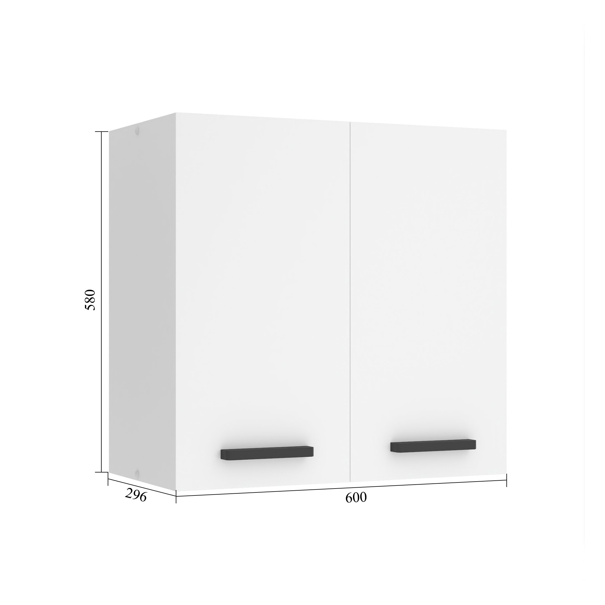 Belini Küchenschrank Premium Full Version oberer 60 cm Grau Anthrazit Glamour Wood Hersteller TOR SG2-60/0/WT/GW/0/B1/PP

