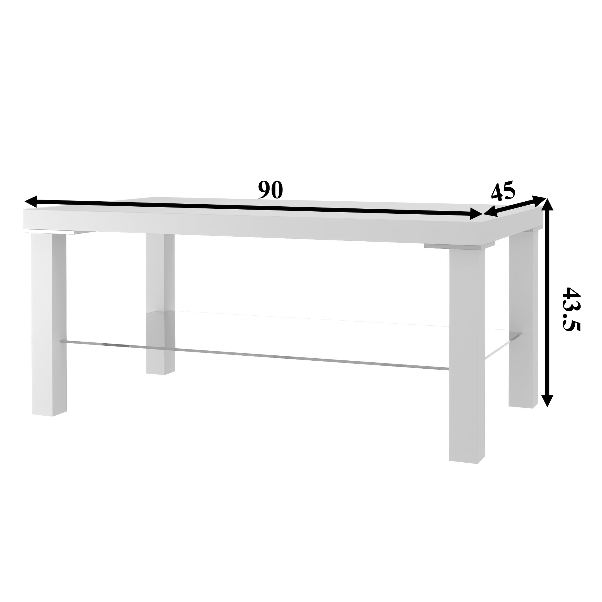 Couchtisch Belini Premium Full Version Grau Anthrazit Glamour Wood 2 Hersteller NEX SK1/0/W/GW/0/0