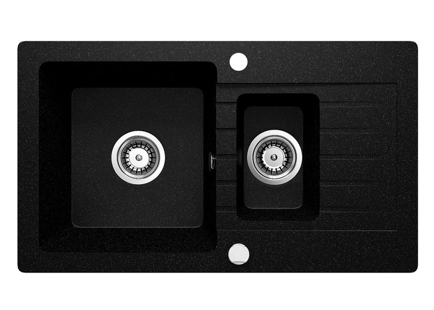 Granitspüle 1.5- Becken mit Abtropffläche ZQZ 2513